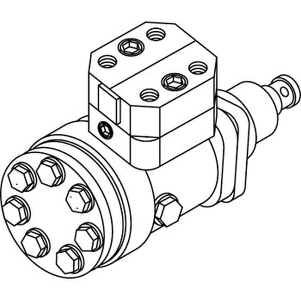 Power Steering Motor Fits Ford 5610 6610 HFE4NN3A244AA - Image 3 of 4
