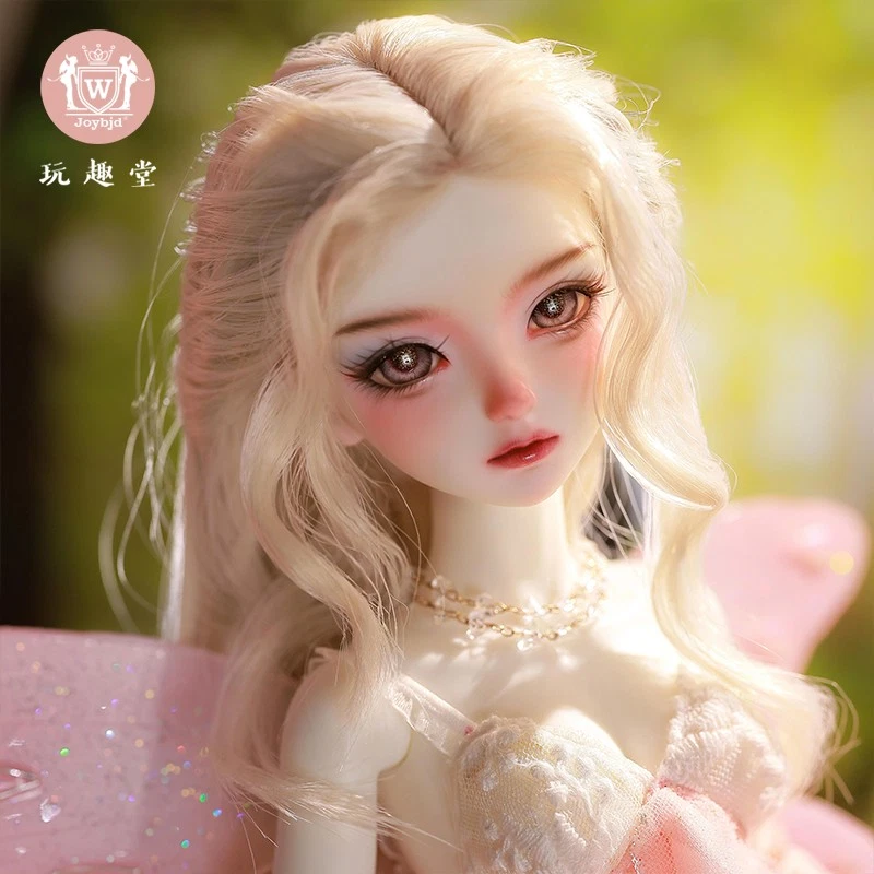 1/4 BJD Muñeca Niña Mujer Alas Conjunto Completo Vestido Resina Maquillaje Facial Ojos Cabello Regalo Foto 4 de 4