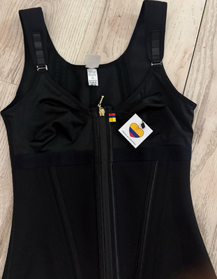 Fajas Gerena Waist Trainer Shapewear Black S Firm Compression Adjustable Posture