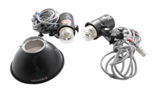 2 Norman LH-2000 Lamp Heads W/ R911 Rapid Cool Fans