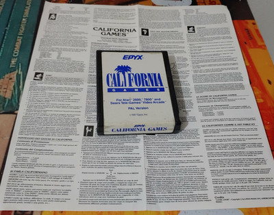 California Games (Epyx 1987) (Modul & Manual) works Classic 8-bit game