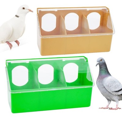 2 Pack Pigeon Plastic Feeder Bird Slot Feeder Dove Food Feeding Hanging for P...