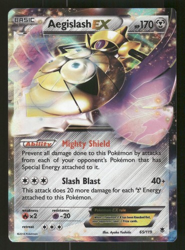 Aegislash EX 65/119 Holo Pokemon XY - Phantom Forces