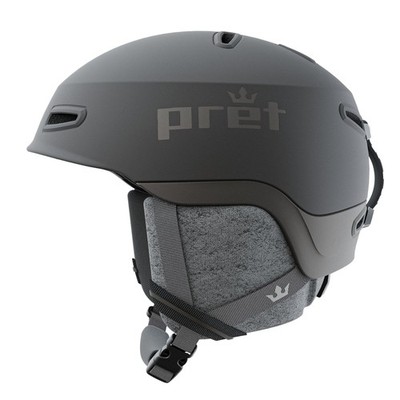 Pret Sol Women's Snow Helmet, Black, Small