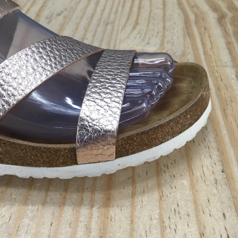 Spring Step Sandals Womens 37 Arenall ZStrap Slip On Slide Metallic Pink Leather - Image 3 of 4