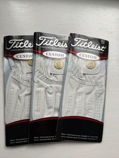 3 NEW TITLEIST CUSTOM GOLF GLOVES - MEN'S X-LARGE WORN ON YOUR RH 