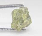 7.68CTS BIG UNCUT NATURAL REAL GREEN COLOR ROUGH DIAMOND 12.94x10.64x8.85 MM