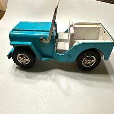 Tonka Vintage Jeep Model Truck Toy Vehicle Blue And White Tonka Vintage Jeep Model Truck Toy Vehicle Blue And White