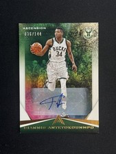 2017-18 Panini Ascension #1 Giannis Antetokounmpo Signatures Auto SP /144 Bucks