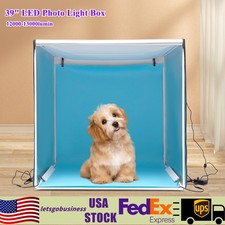 39x39" Large Portable LED Photo Light Box Tent Cube Studio Photography Foldable