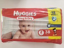 HUGGIES/SNUG  DRY/SIZE 2/COUNT 38/NEW AND SEALED