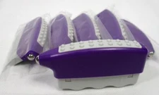 6 Hand Held Grip Massager Stress Relief Finger Wrist Strength Exerciser Purple