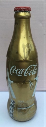 Coca Cola Fußball FIFA Fussball-Weltmeisterschaft 2010TM Gold volle Flasche 330ml 0,33L rote Kappe - Bild 5 von 8