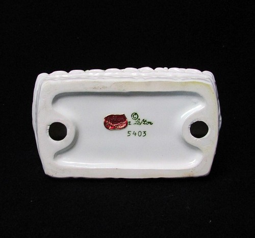 Vintage Lefton White Daisy Napkin Holder 5403 Geo z Lefton Floral Basketweave - Picture 5 of 5
