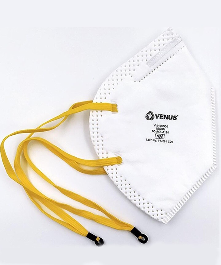 50 Pcs Venus NIOSH N95 V4400 Face Mask Flat Fold W