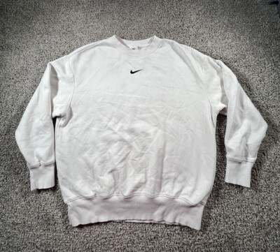 Nike Embroidered Crew Neck White Nike Sweater Vintage Nike Vintage