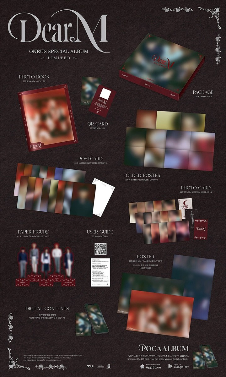 ONEUS [DEAR.M] Special Album POCA LIMITED Ver/QR+Photo Book+