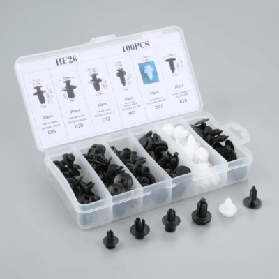 100pcs For INTEGRA GSR S2000 AP1 MUGEN Auto Fastener Rivet Push Clips Retainer