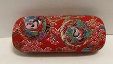 New Eyeglasses Hard Case For Glasses Women Optical Cases Floral Print-Red