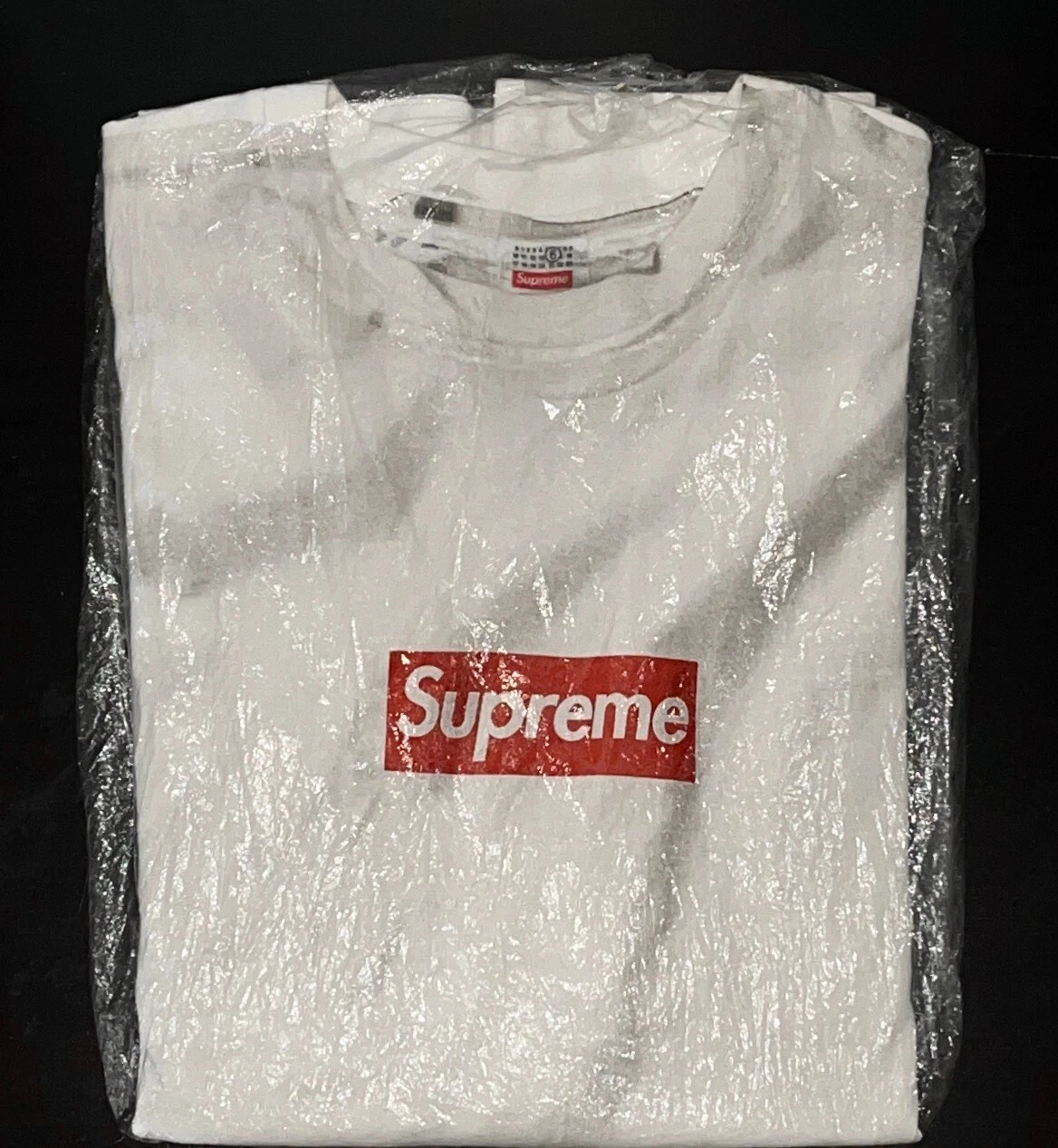 Tee shirt Supreme ® x Maison Margiela MM6 Box Logo SS24 Taille L   Légèrement porté