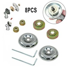 8Pcs/Set Strimmer Brush Cutter Gearbox Blade Nut Metal Replacement Fixing