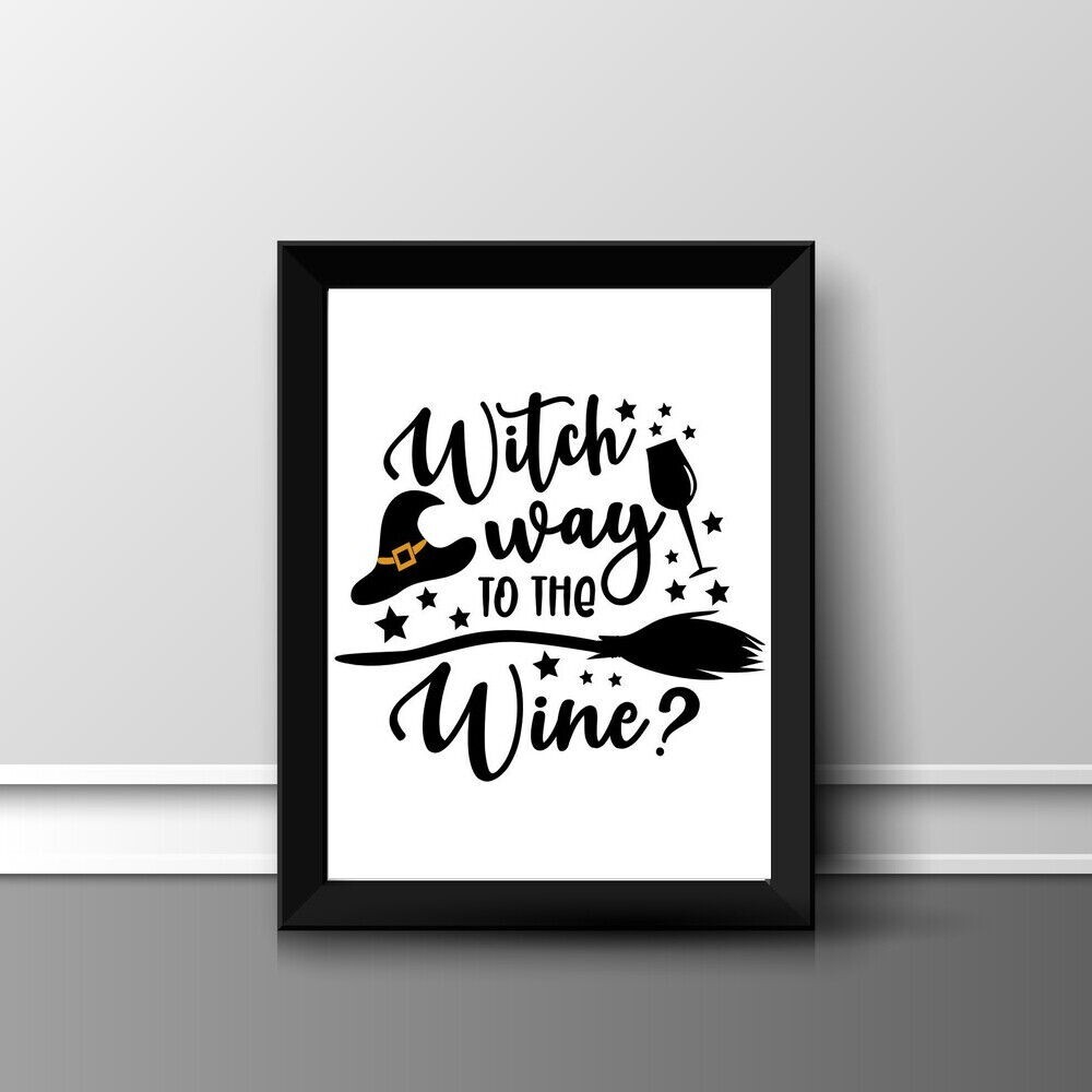 WITCH QUOTE  PRINT POSTER PICTURE WALL ART HOME DECOR UNFRAMED GIFT NEW.