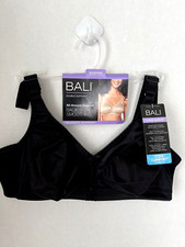 NEW Bali Classic Support Cool Comfort Wirefree Bra 34C Black DF3820 NWT