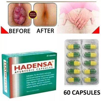 Antibacterial Herbal Treatment Internal Pilles Pain Relief (60 Capsules)
