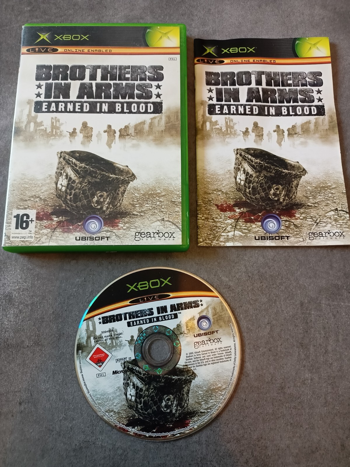(XBOX01) XBOX  Brothers In Arms  Earned in Blood PAL FR COMPLET