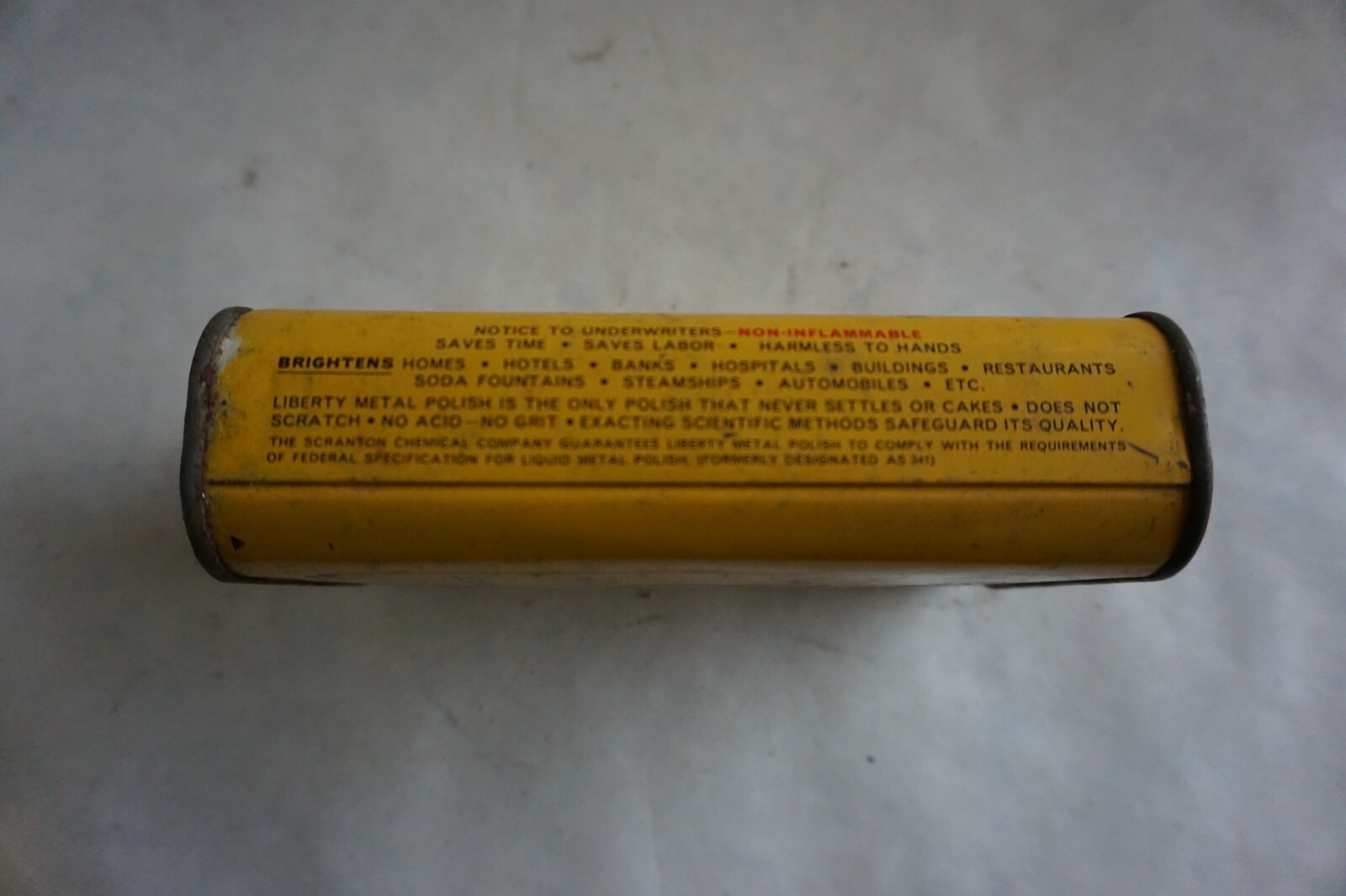 Vintage Liberty Polish Metal Cleaner Scranton PA Chemical Advertising