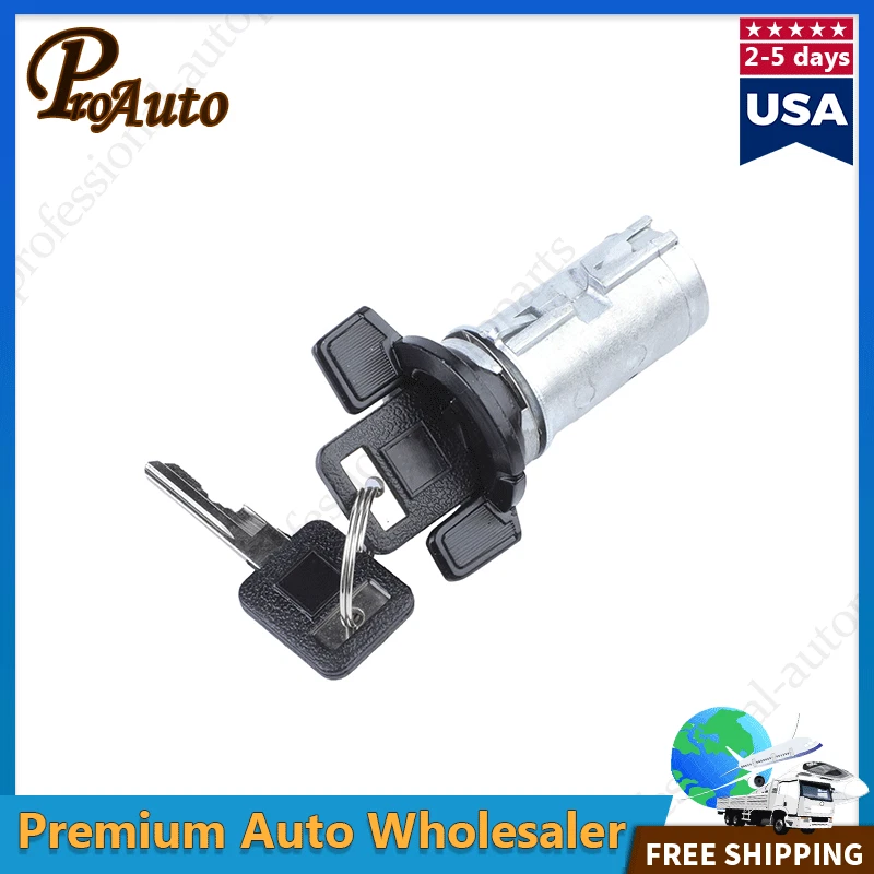 Cilindro de bloqueo de encendido con llave para Chevrolet GMC Pontiac 16627130 1983-1994 Foto 4 de 4