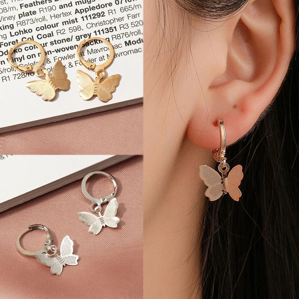 Butterfly earrings for sale men