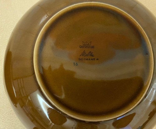 ORIGINAL MELITTA VINTAGE GESCHIRR 41TEILIG BRAUN POTTERY 70ER JAHRE - Bild 17 von 21