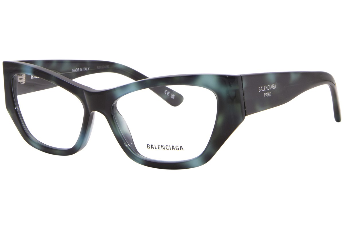 BALENCIAGA キャットアイフレムメカネ BB0372O001 BLACK Balenciaga BB0372O 003 Eyeglasses Women's Blue Havana Full