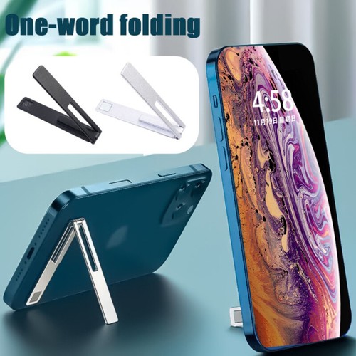 Magnetic Ultra Thin Foldable Mobile Phone Holder Bracket Metal Desktop Stander - Photo 4 sur 15
