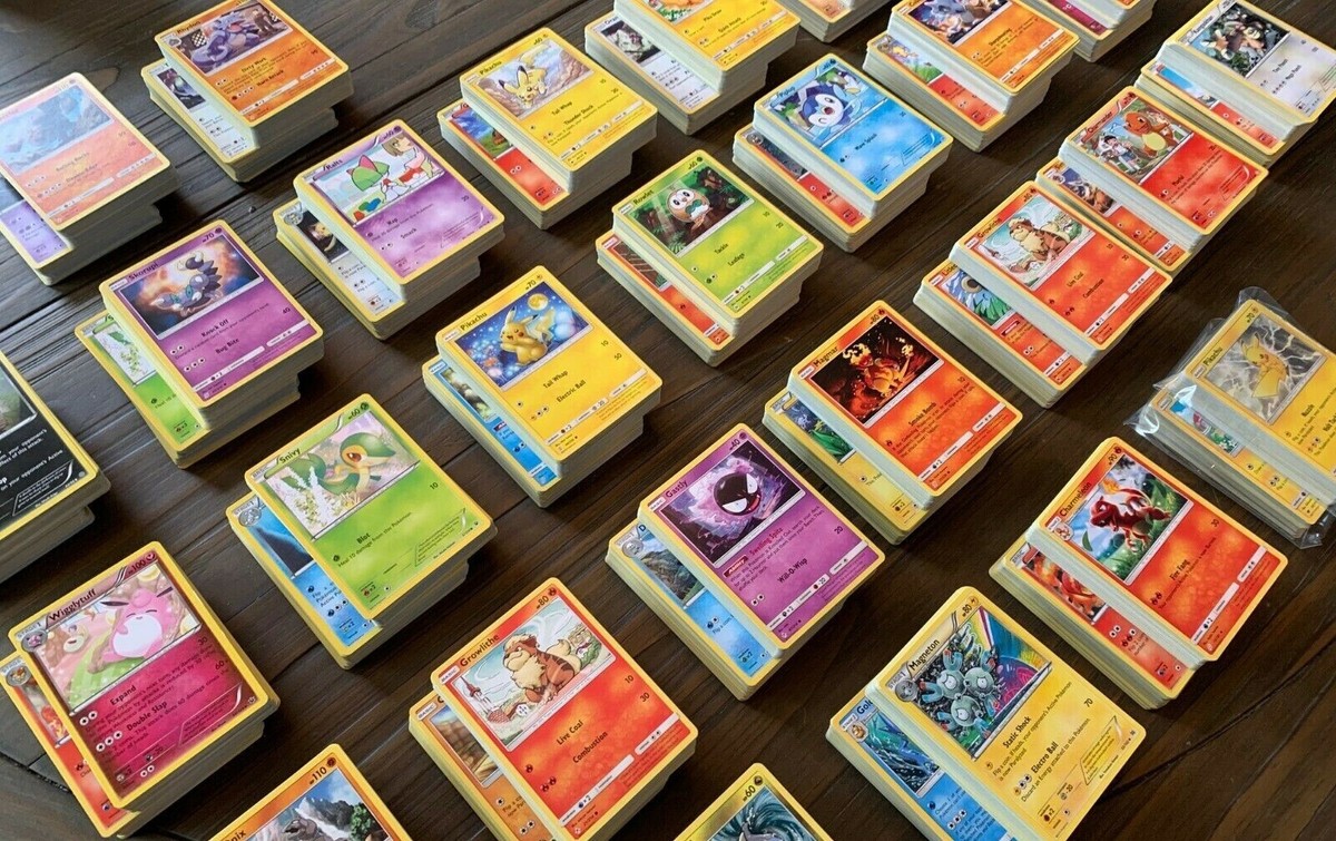 Pokemon 1000 Card Bulk Lot Common Uncommon And New Cards Mixed No Energy