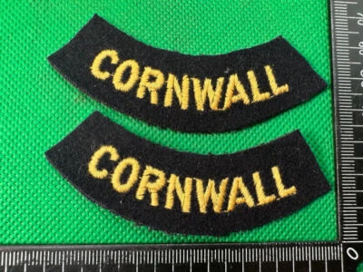 Original WW2 Britannique Maison Avant Civil Défense Cornwall Insignes D'Épaule - Photo 1/4