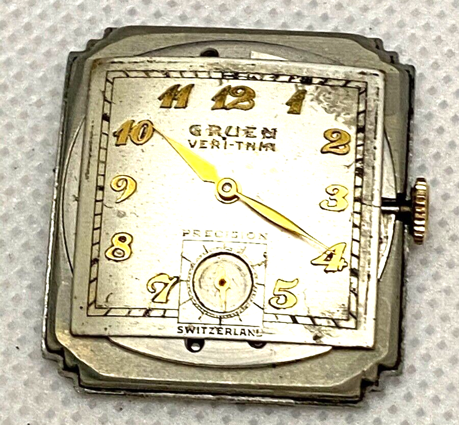 Vintage Gruen Veri-Thin Precision 425/523 17 Jewels 10K GF 1940s