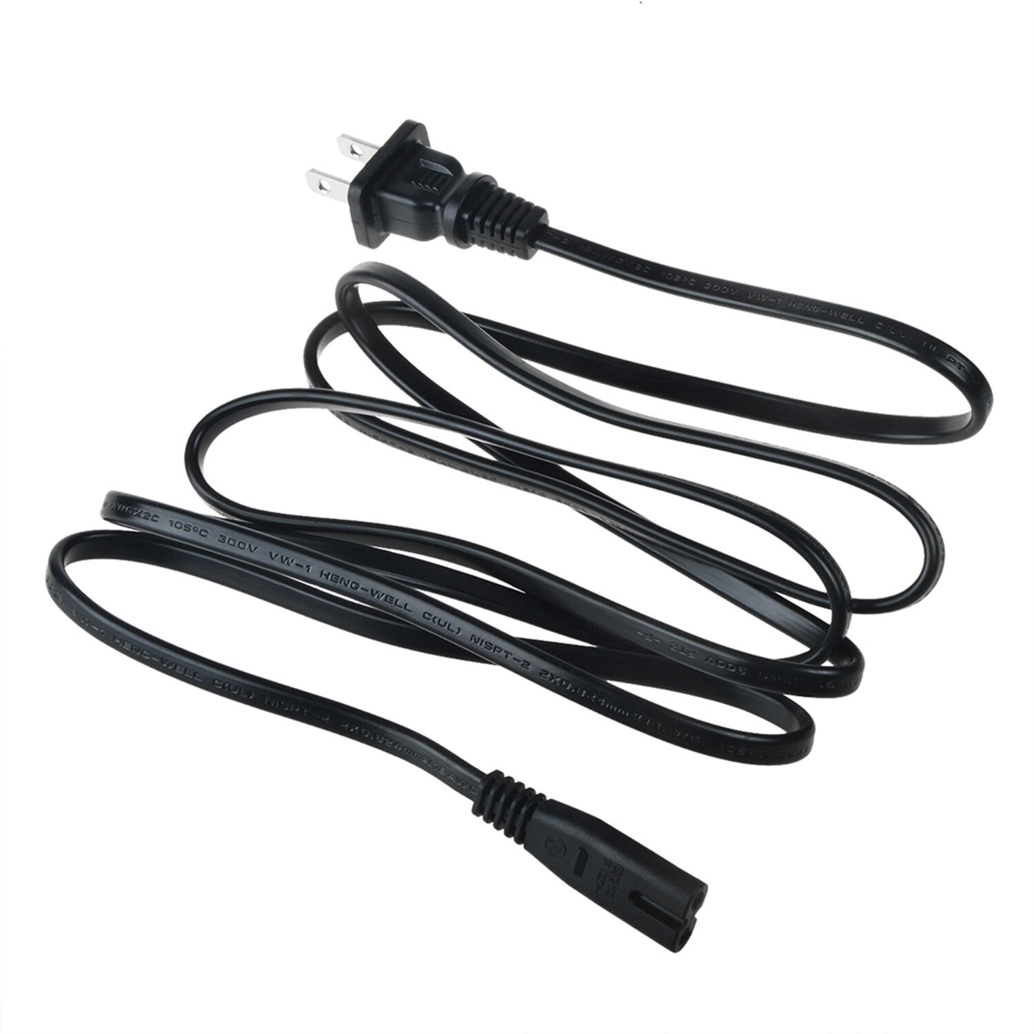 UL 6ft AC Power Cord For Coby Shelf Stereo System CD Player CX-CD400 CXCD400