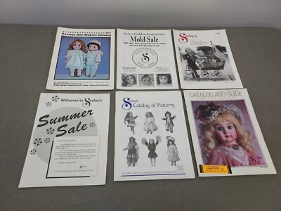 6 - vintage Seeley's Doll Makers Porcelain Molds Catalog Magazines 1977 - 1998
