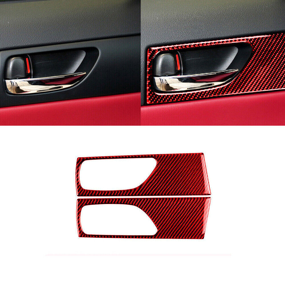 2-Piece Carbon Fiber Rear Door Handle Covers For Lexus IS250 IS350