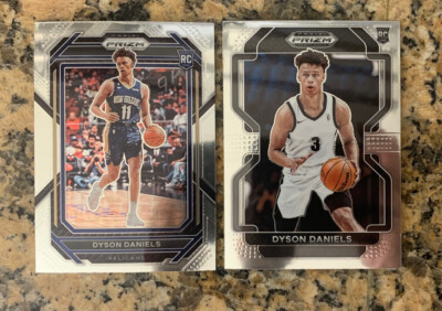 2022-23 Prizm Bkb RC #233 Dyson Daniels Prizm RC LOT draft picks + base