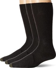 Gold Toe Men's Heritage Cotton Fluffies Crew Socks - 3 Pack 633S O/S