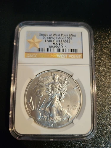 2014W Silver Eagle Early Release MS70 NGC 