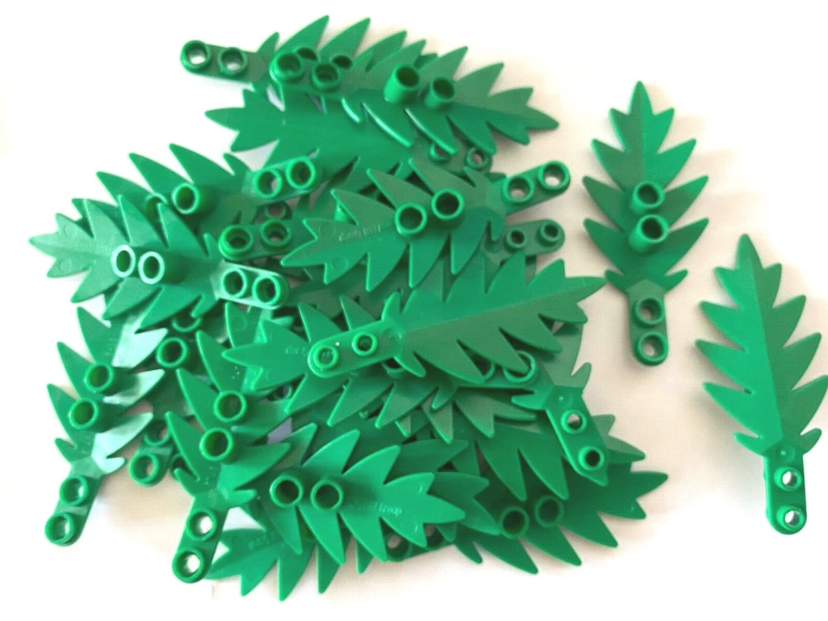 BRAND NEW* 25 Pieces Lego Plant GREEN SMALL PALM LEAF 8x3 6148