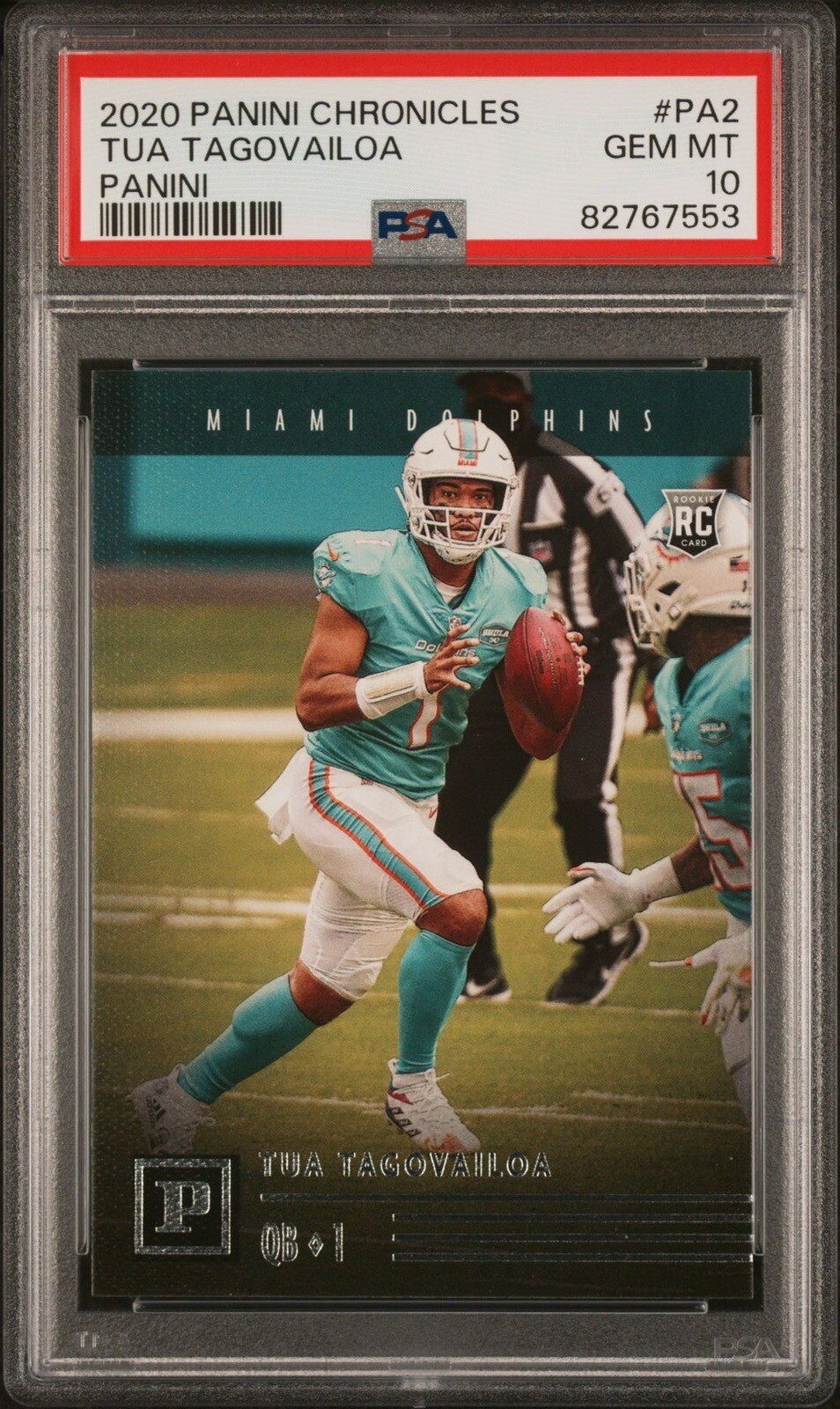 Tua Tagovailoa Panini Chronicles Momentum Triple Jersey Autographs #TT Patch