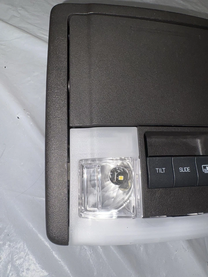 Óculos de sol 2009-2016 Lincoln MKS cúpula aérea luz interruptor de teto console fabricante de equipamento original - Imagem 2 de 4