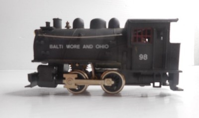 Baltimore &Ohio Black Railroad Locomotive Switcher #98 -HO scale 3-3/4'' L-Tested