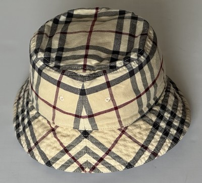 BURBERRY ヴィンテージチェック バケットハット XL Burberry Classic Check Bucket Hat Stone Small (56 cm) 8075650