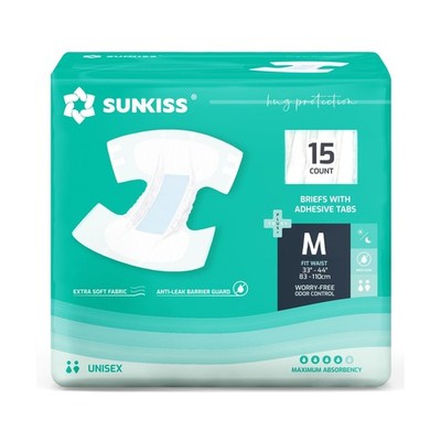 SUNKISS TrustPlus Adult Diapers with Maximum Absorbency, Unisex... Fast USA SHIP